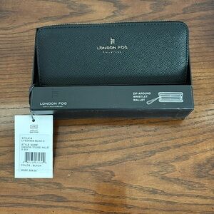 London Fog Zip-around Wristlet Wallet
